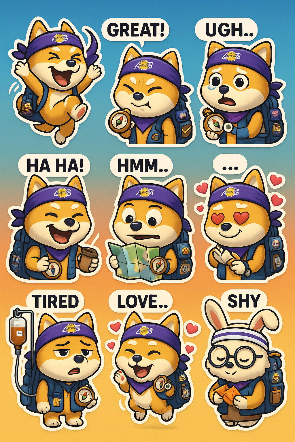 3D Kawaii Sticker Pack